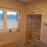 Bad mit Sauna kleine Wohnung